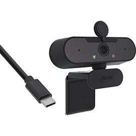 InLine Webcam mit Autofokus, USB Typ-C Anschlusskabel