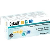 Cefak Cefavit D3 K2 Mg 2.000 I.E. Hartkapseln 60 St.