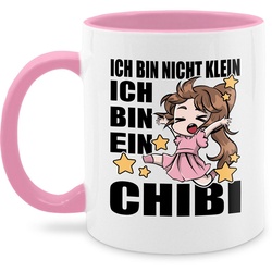Shirtracer Tasse ich bin nicht klein ich bin ein Chibi – schwarz, Keramik, Anime Merch Kaffeetasse rosa