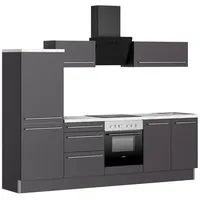 Kochstation Küche KS-Bern2, Breite 270 cm, wahlweise mit E-Geräten,