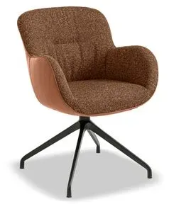 Segmüller Werkstätten Stuhlsessel Tilda03 Braun Cognac