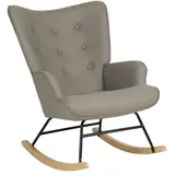 Schaukelsessel Polyester Grau 91x68x85cm