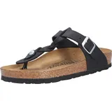 Birkenstock Gizeh Braided Nubukleder geölt schwarz 39