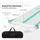 ECD Germany Aufblasbare Gymnastikmatte Turnmatte Airtrack 5m, Grün-Mint H:10 cm, inkl. Tragetasche, Luftpumpe & Flick-Set, Fitnessmatte Tumbling M... - Grün
