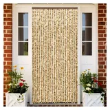 vidaXL Insektenschutz-Vorhang Beige und Braun 90x220 cm Chenille