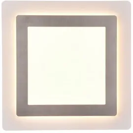 Trio Morgan 1 LED eckig Nickel matt 4,2 x 45 x 45 cm