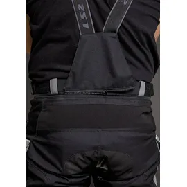 LS2 Apollo wasserdichte Motorrad Textilhose, schwarz-grau, Größe L