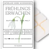 Interluxe Duftmelt Wachsmelt Duftwachs Frühlingserwachen angenehm duftend Waxmelt 100% pflanzlich Duftwachswürfel Wachs mit Duftöl Melts