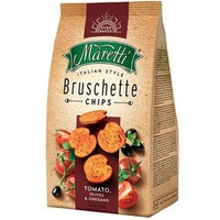 Maretti Brotchips Bruschette Chips, Tomato, Olives und Oregano, 150g