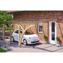 SKANHOLZ Carport Eifel 3,00 x 5,41 m unbehandelt mit Einfahrtsbogen