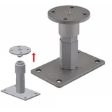 Pitzl Pfostenträger Steckbar + Höhen verstellbar 141-201mm mit Gewinde | UP=160x100mm