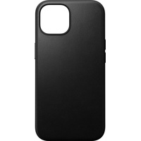 Nomad Modern Leather Case iPhone 15 Schwarz