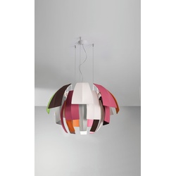 Exotische und Luxuriöse Designer-Hängeleuchte Plumage Axo Light - 120 cm, Multicolor