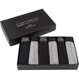 CAMANO Boxershorts schwarz/grau/mehrfarbig XL 6er Pack