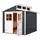Weka Gartenhaus 226 2,35 x 2,39 m anthrazit