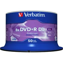 Verbatim DVD+R DL 8,5GB 8x mattes silber 50er Spindel
