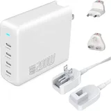 4smarts Ladegerät GaN Flex Pro 200W 4 USB-C weiß