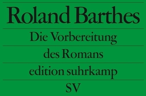 Die Vorbereitung Des Romans - Roland Barthes  Taschenbuch
