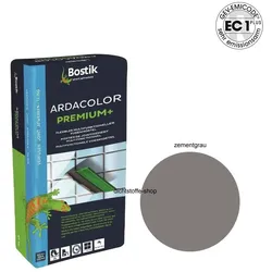 Bostik Ardacolor Premium Fuge plus Fliesen Naturstein Fugenmörtel 25Kg zementgrau