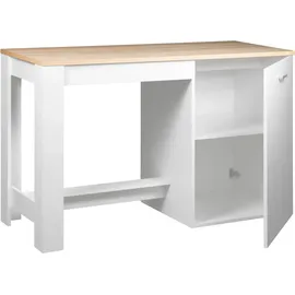 BASIC by Balculina Kücheninsel Andy 138 cm weiß