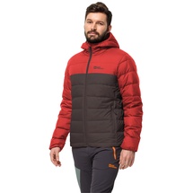 Jack Wolfskin ATHER DOWN Hoody M Daunenjacke, red Earth, Small