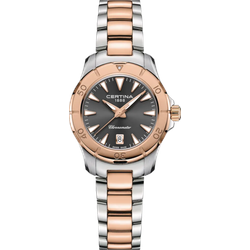 Certina DS Action Lady 29mm C032.951.22.081.00 Sonderangebot - anthrazit mit Sonnenschliff,bicolor - 29mm