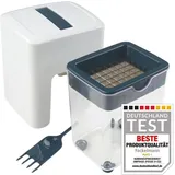 Fackelmann #easyprepare Gemüseschneider für Pommes und Gemüsesticks – Leckere Karottenstifte und Fritten im Handumdrehen – Praktischer Auffangbehälter und Anti-Rutsch-Füße