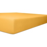 Kneer Spannbettlaken Q93 Exclusive-Stretch 120 x 200 - 130 x 220 cm gelb