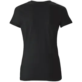 LOGOSHIRT T-Shirt "Batman", Damen, Gr. XS, schwarz (schwarz, gelb), 100% Baumwolle, bedruckt, mehrfarbig, normal, Rundhals, Shirts T-Shirt, mit coolem Superhelden-Print