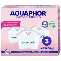 3x ORIGINAL AQUAPHOR Wasserfilterkartuschen MAXFOR+ Mg Magnesium, 200l, BPA frei