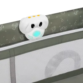 lionelo Sven Plus 4 in 1 Baby Bett Baby ab Geburt bis 15 kg Wickelauflage luftige Seitenwände mit Seiteneingang Tragetasche zusammenklappbar