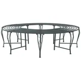 vidaXL Baumbank Ø 160 x 44 cm Grau