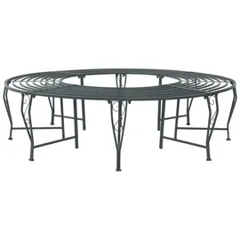 vidaXL Baumbank Ø 160 x 44 cm Grau