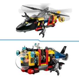 LEGO City Kombinationsset mit Hubschrauber, Löschauto und U-Boot