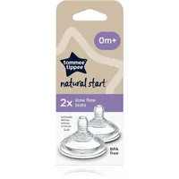 TOMMEE TIPPEE Natural Start Anti-Colic Teat Trinksauger, Slow Flow 0m+ 2 St.