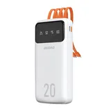 Xiaomi Dudao Powerbank mit integrierten Usb-c-, Micro-usb- und Lightning-kabeln Für Iphones – weiß