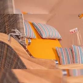 Mr. Deko bene living Strandkorb Komplettset Schaalsee Teak PE grau Modell 586