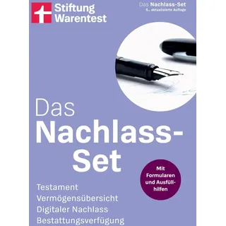 Das Nachlass-Set - die wichtigsten Fragen zum Thema Nachlass einfach erklärt mit Steuerspartipps Formularen und Ausfüllhilfen / Stiftung Warentest / e