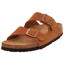 Birkenstock Arizona Weichbettung Veloursleder schmal mink 40