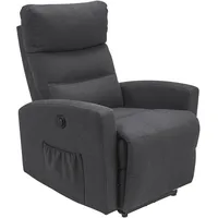 Carryhome Fernsehsessel, Anthrazit, Metall, Textil, 76x87-102x93-156 cm, Relaxfunktion, Wohnzimmer, Sessel, Fernsehsessel