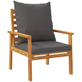 vidaXL Gartensessel 2 Stk. mit Kissen Massivholz Akazie