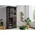 Massivmoebel24 Schrank Mango 80 x 175 x 45 cm Grau