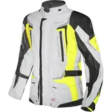 Germot Allround Textiljacke Hellgrau/Gelb XXL
