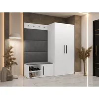 Mirjan24 Garderoben-Set Medi I 84 x 42 cm Grau