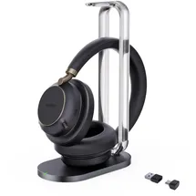 Yealink Headset BH 76 Plus mit Ladestation UC Black USB-C/A