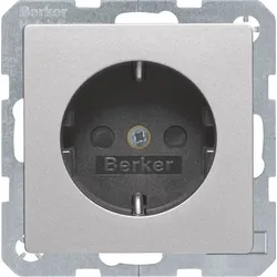 Berker SCHUKO-Steckdose alu/lack 41496084
