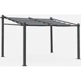 sweeek wandpergola 290 x 251 cm grau