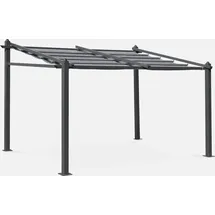 sweeek wandpergola 290 x 251 cm grau