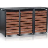 Zelsius Mülltonnenbox Set 3er 120-240 l grau