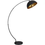 GLOBO Bogenleuchte schwarz Metall 45x182x115 cm